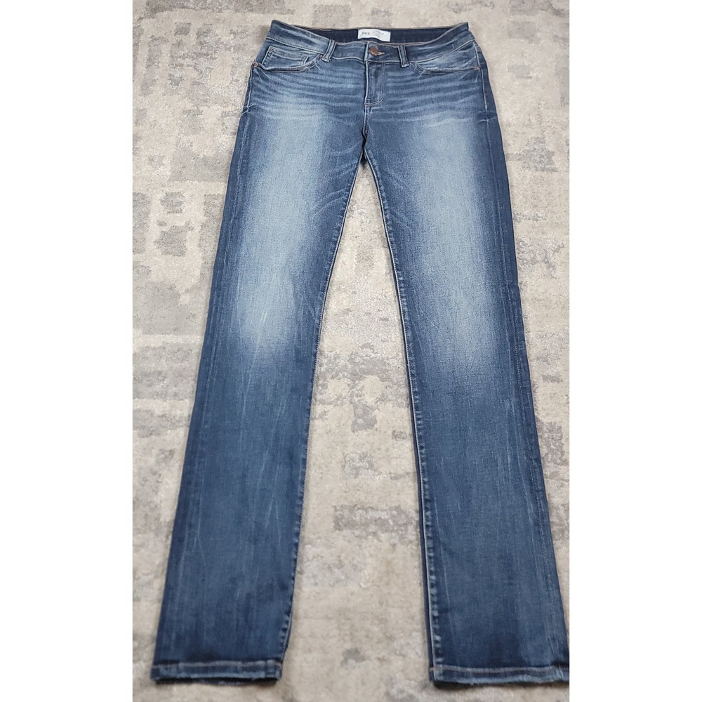 BKE Stella Women's Slim Fit Low-Rise Straight Blue Denim Jeans Sz  30x33 - Desc